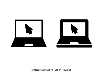 Laptop icon vector illustration. computer sign and symbol