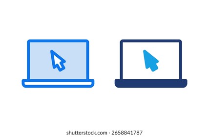 Ícone do laptop ilustração vetorial. sinal e símbolo do computador