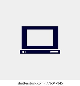 laptop icon, vector illustration. computer icon