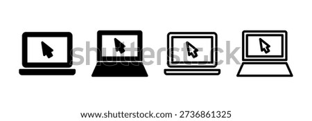 Laptop icon vector illustration. computer sign and symbol