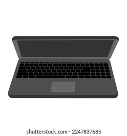 Vektorgrafik-Design eines Laptops