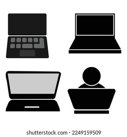 diseño de ilustraciones vectoriales de iconos portátiles