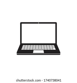 vector de icono portátil Ilustración, electrónica aislada en fondo blanco