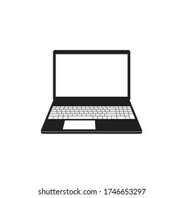 vector de icono portátil Ilustración, electrónica aislada en fondo blanco