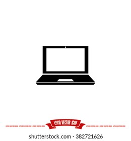 Laptop icon vector illustration eps10.