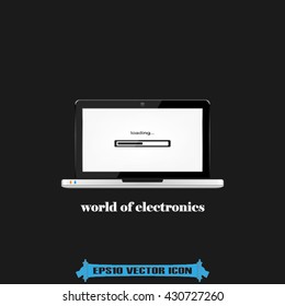 Laptop icon vector illustration eps10