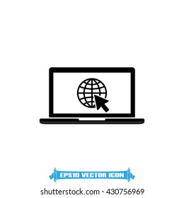 Laptop icon vector illustration eps10