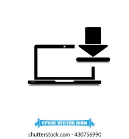 Laptop icon vector illustration eps10