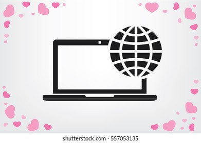 Laptop icon vector illustration eps10.