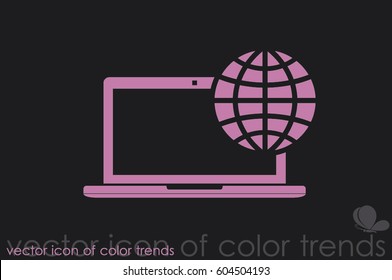 Laptop icon vector illustration eps10.