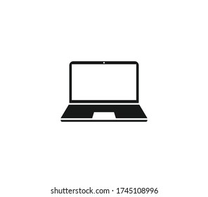 laptop icon vector illustration , flat icon vector