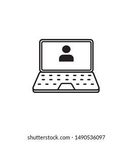  laptop icon
vector illustration isolated on white background,
