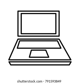 Laptop icon vector illustration isolated
