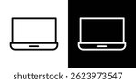 Laptop icon vector, illustration logo template in trendy style