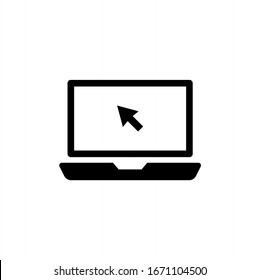 Laptop icon vector illustration on white background