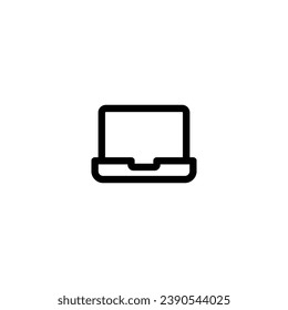 Laptop icon vector illustration. outline icon for web, ui, and mobile apps