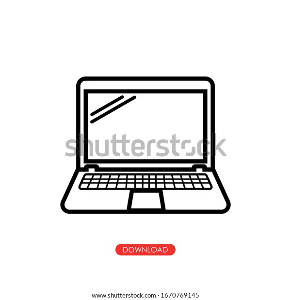 laptop icon. Vector illustration of responsive\
web design.