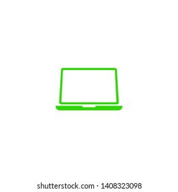 laptop icon, vector illustration. Vector web design
