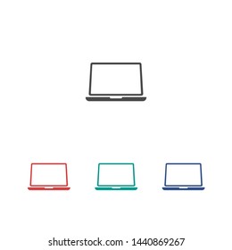 laptop icon, vector illustration. Vector web design