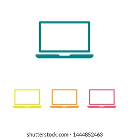 laptop icon, vector illustration. Vector web design