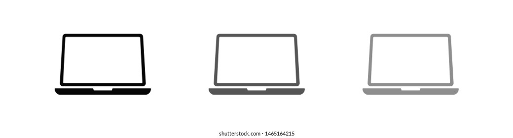 laptop icon, vector illustration. Vector web design