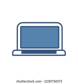 laptop icon vector image with white background