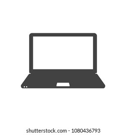 Laptop icon vector isolated