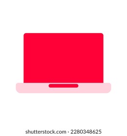 Laptop-Symbol. Vektorgrafik einzeln