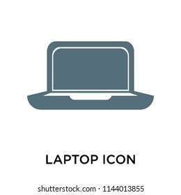 Laptop icon vector isolated on white background for your web and mobile app design, Laptop logo concept