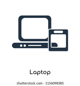 Laptop icon vector isolated on white background, Laptop transparent sign , symbols or elements in filled style