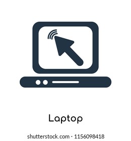 Laptop icon vector isolated on white background, Laptop transparent sign , symbols or elements in filled style