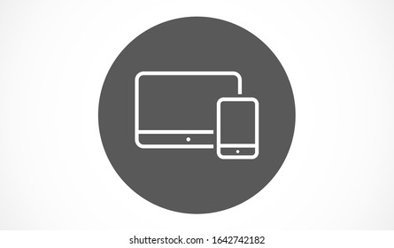 Laptop icon vector isolated on white background. Trendy laptop icon vector in flat style. Template for app icon vector ui, logo and ux. icon vector laptop for your web site