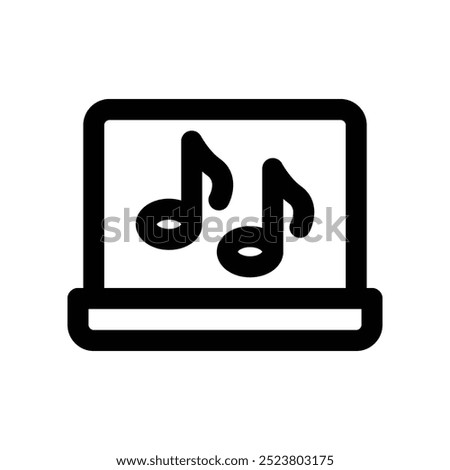 laptop icon. vector line icon for your website, mobile, presentation, and logo design.