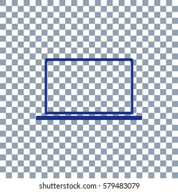 Laptop Icon Vector on transparent background