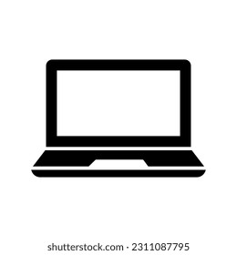 Laptop icon vector on trendy design