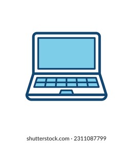 Laptop icon vector on trendy design