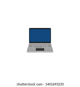 laptop icon vector on a white background