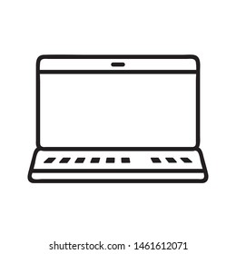 Laptop icon vector on white background