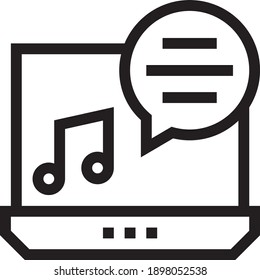 laptop icon vector on white background