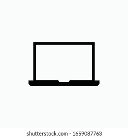 símbolo vectorial del icono portátil aislado