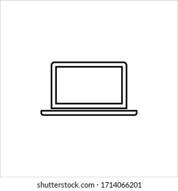 laptop icon vector sign symbol isolated