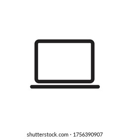 laptop icon vector sign symbol isolated
