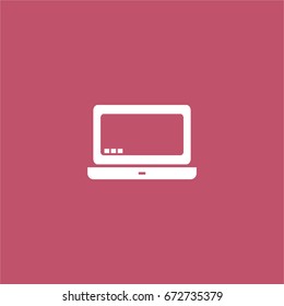 laptop icon. vector sign symbol on white background