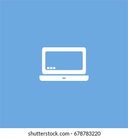 laptop icon. vector sign symbol on white background