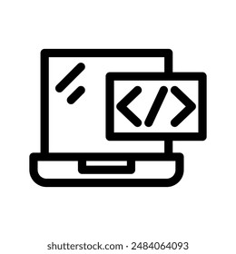 Laptop Icon Vector Symbol Design Illustration