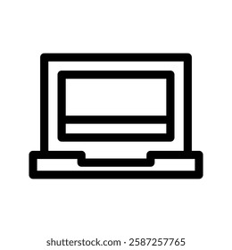 Laptop Icon Vector Symbol Design Illustration