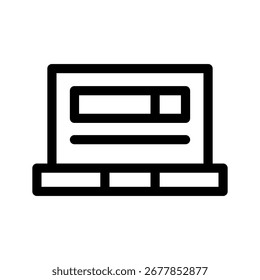 Laptop Icon Vector Symbol Design Illustration