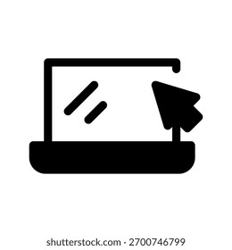 Ilustração de design de símbolo de vetor de ícone de notebook