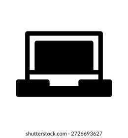 Illustration zum Design eines Vektorsymbols für Notebooks