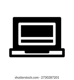 Ilustração de design de símbolo de vetor de ícone de notebook